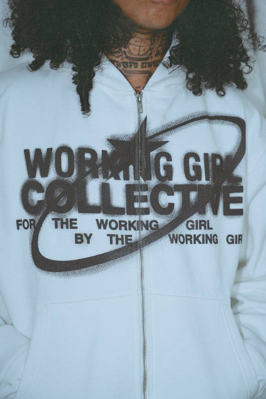 White Collective “Spray” Hoodie