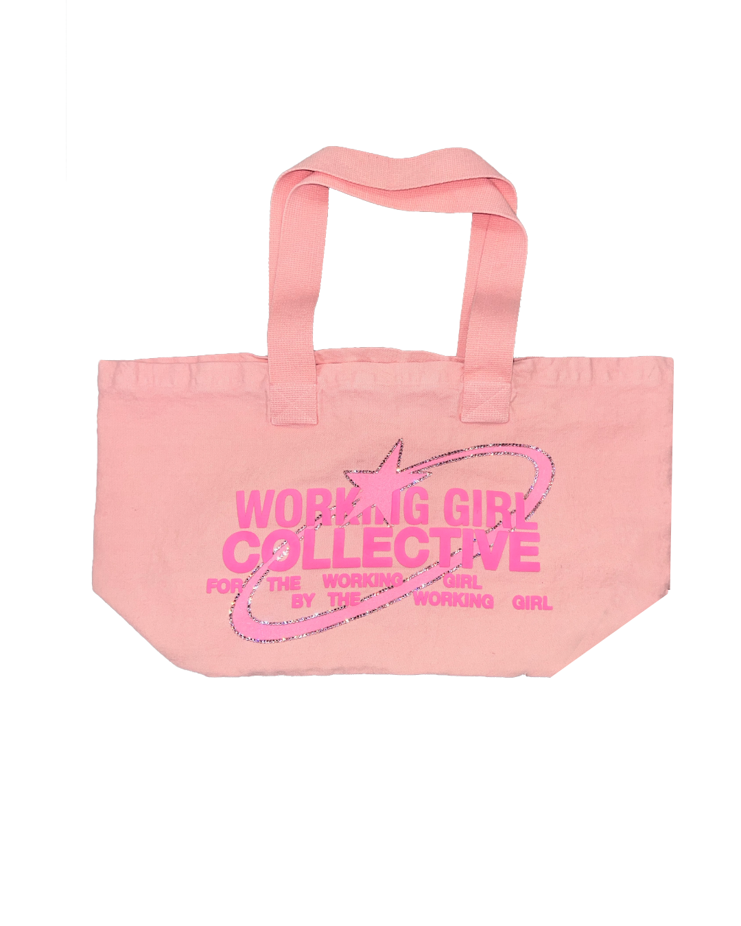 THE COLLECTIVE CRYSTAL STRAWBERRY MILK TOTE