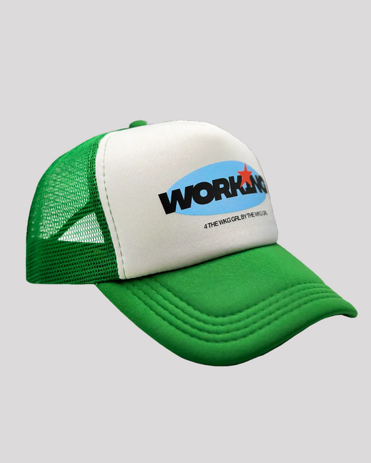 Working Kelly Green Trucker-SQ4586101