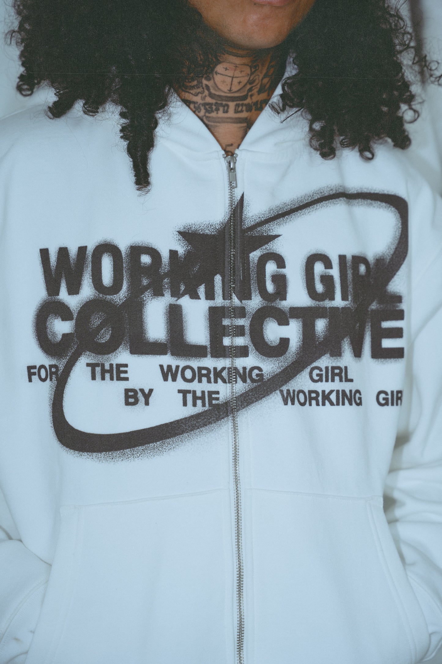 White Collective “Spray” Hoodie