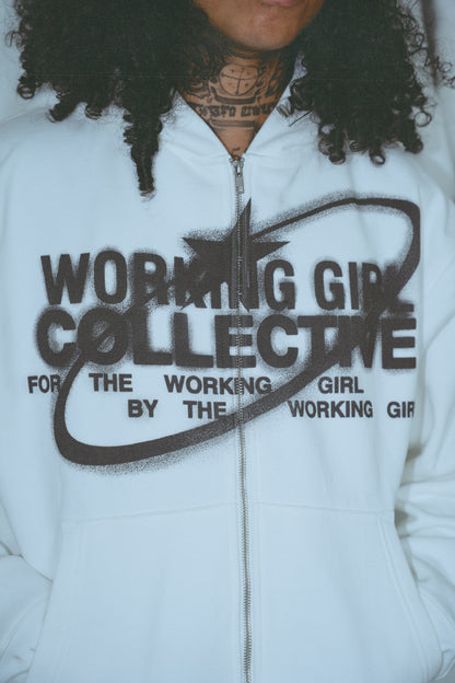 White Collective “Spray” Hoodie