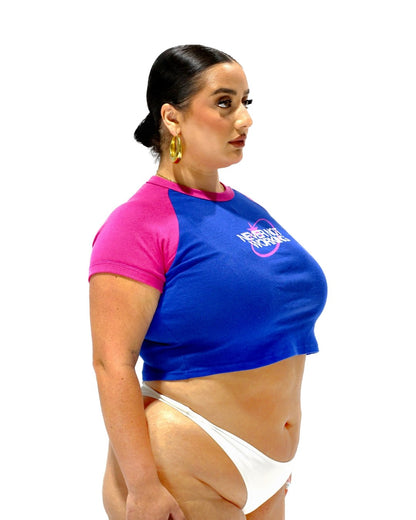 "Never Not WKG" Fuchsia Baby Tee-SQ9009578
