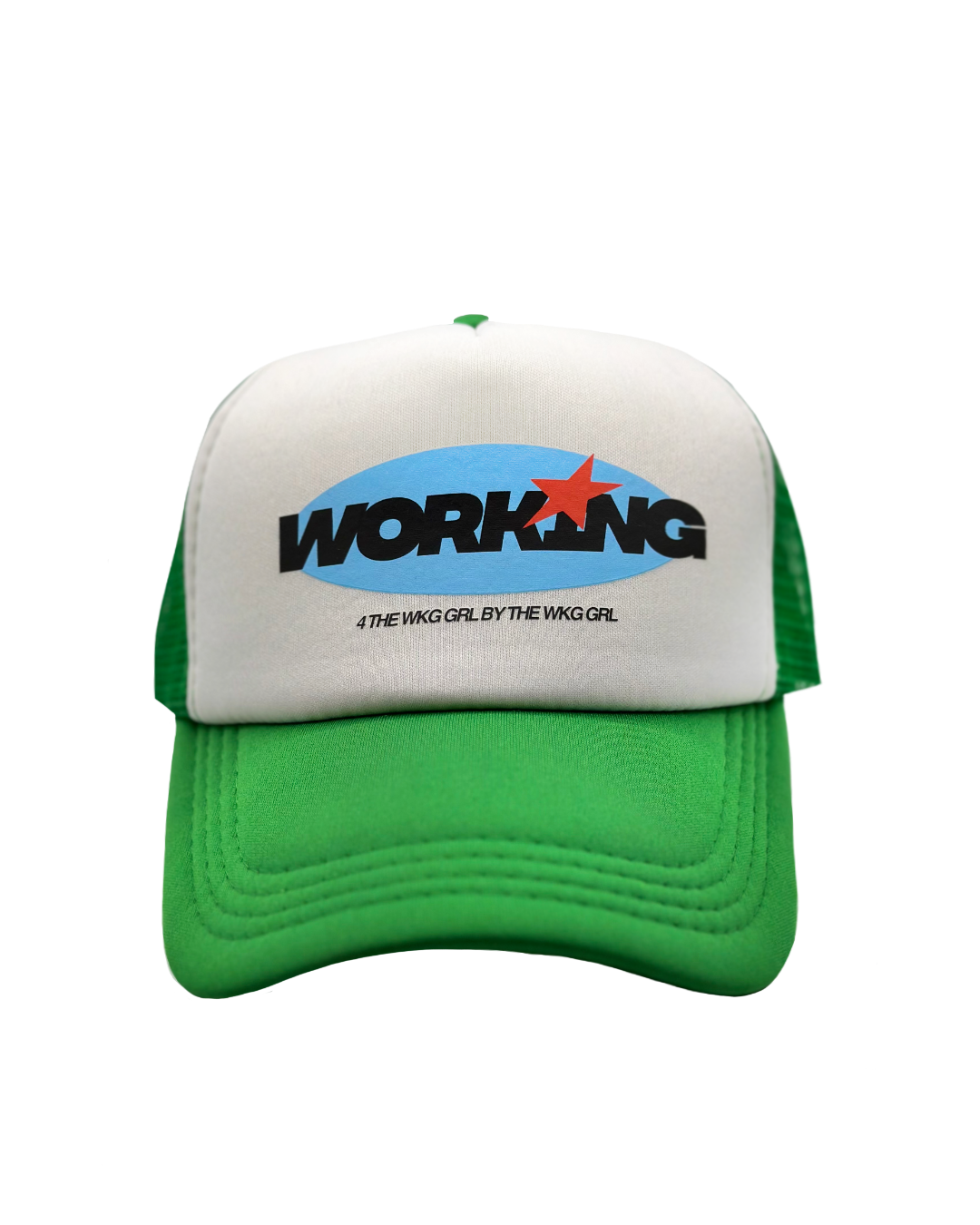 Working Kelly Green Trucker-SQ4586101