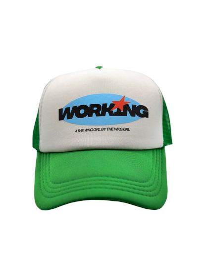 Working Kelly Green Trucker-SQ4586101