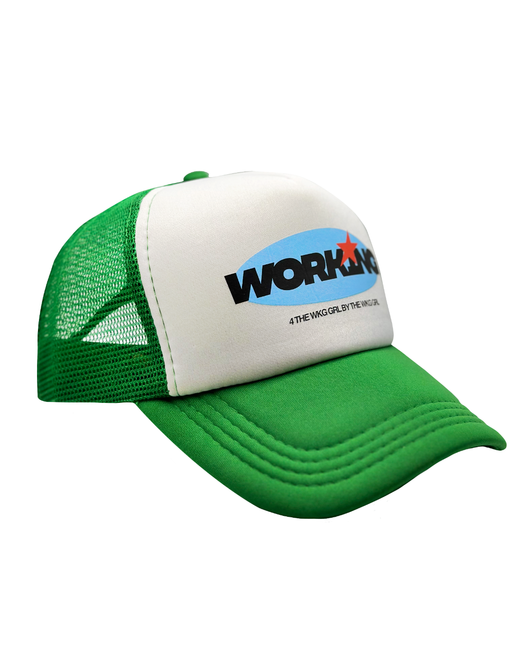 Working Kelly Green Trucker-SQ4586101