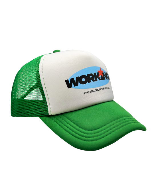 Working Kelly Green Trucker-SQ4586101